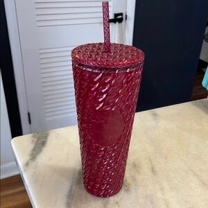 Starbucks Red Textured Tumbler